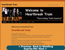 Tablet Screenshot of heartbreaktrain.de